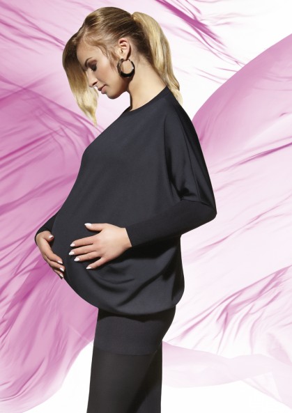 Черная туника для беременных EMI из эластичного материала